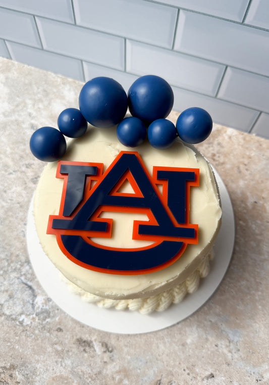 Auburn University Cake Charm – War Eagle Party Decor