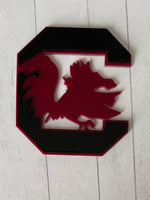 South Carolina Gamecocks Cake Charm – College Sports Party Decor