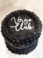 Zodiac acrylic cake topper Charm - personalized cake sign for Birthday - Weddings- Anniversary - Shower party- szn or club