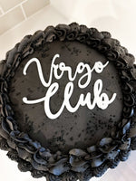 Zodiac acrylic cake topper Charm - personalized cake sign for Birthday - Weddings- Anniversary - Shower party- szn or club