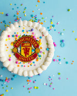 Manchester United football | soccer acrylic cake topper or Charm - stylish cake sign for Birthday | celebration | party