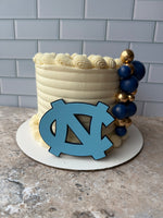 UNC Tar Heels Acrylic Cake Topper – College Sports Party Decor