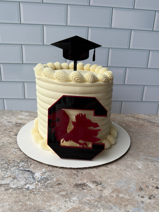 South Carolina Gamecocks Cake Charm – College Sports Party Decor