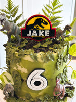 Jurassic Park | Dinosaur Themed | Acrylic Cake Topper