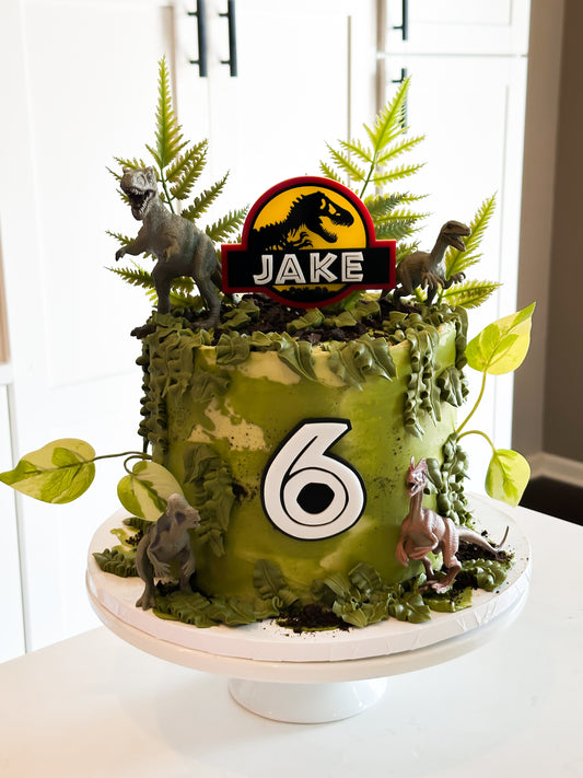 Jurassic Park | Dinosaur Themed | Acrylic Cake Topper