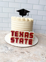 Texas State University -  Acrylic Cake Toppers