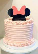 Mouse black and Pink themed acrylic cake topper - Charm - stylish cake sign for birthday bachelorette girl party celebration cupcake