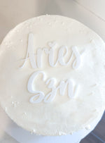 Zodiac acrylic cake topper Charm - personalized cake sign for Birthday - Weddings- Anniversary - Shower party- szn or club