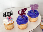 Olivia Rodrigo Guts tour themed acrylic cupcake toppers - Charm - party celebration favors | 8 pack- different toppers