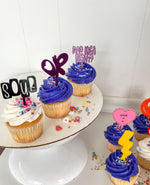 Olivia Rodrigo Guts tour themed acrylic cupcake toppers - Charm - party celebration favors | 8 pack- different toppers