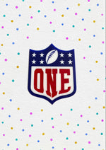 1st birthday 2nd football acrylic cake topper or Charm - stylish cake sign for baby Birthday - football | one | NFL | boys | bday | two
