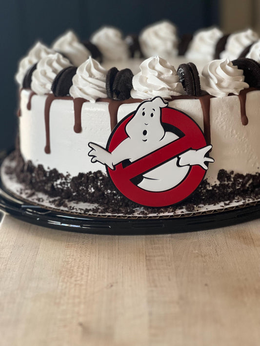 Celebrate Halloween acrylic cake Charm - stylish cake sign for party | birthday - ghostbusters | ghost |