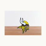 NFL football themed acrylic cake topper - Charm - stylish cake sign logo | birthday party celebration Minnesota | MN Vikings