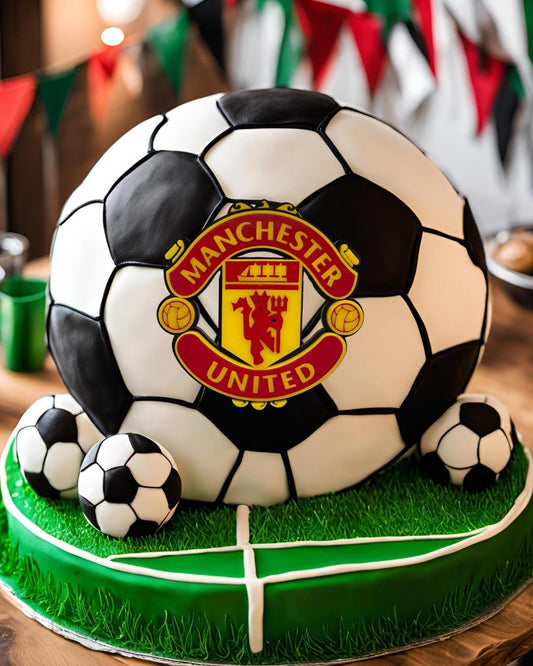 Manchester United football | soccer acrylic cake topper or Charm - stylish cake sign for Birthday | celebration | party