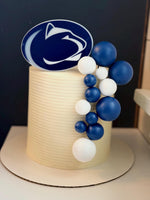 PSU college Penn State themed acrylic cake topper - Charm - stylish cake sign logo | birthday party celebration graduation