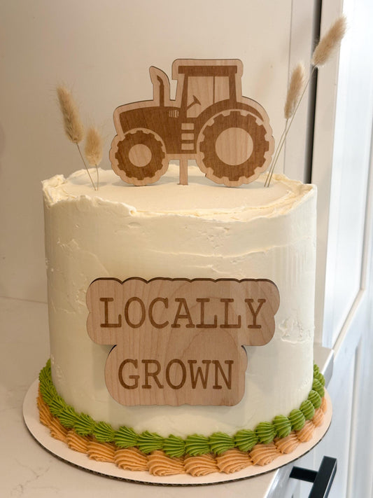 Tractor birthday wooden natural baby adult Birthday - farm| southern | outdoor- baby shower party
