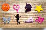Jojo Siwa themed acrylic cupcake toppers - Charm - party celebration favors | 8 pack- girls | dance | bday