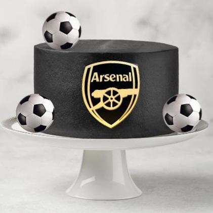 Arsenal FC football | soccer acrylic cake topper or Charm - stylish cake sign for Birthday | celebration | party | England