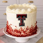 Texas Tech college university themed acrylic cake topper - Charm - stylish cake sign logo | birthday party celebration graduation
