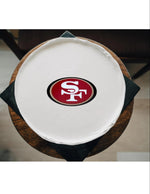 NFL football themed acrylic cake topper - Charm - stylish cake sign logo | birthday party celebration San Francisco | CA 49ers
