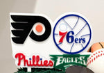 Philadelphia sports team themed acrylic cake topper - Charm- Philly cake sign for birthday party celebration- accessories NOT included